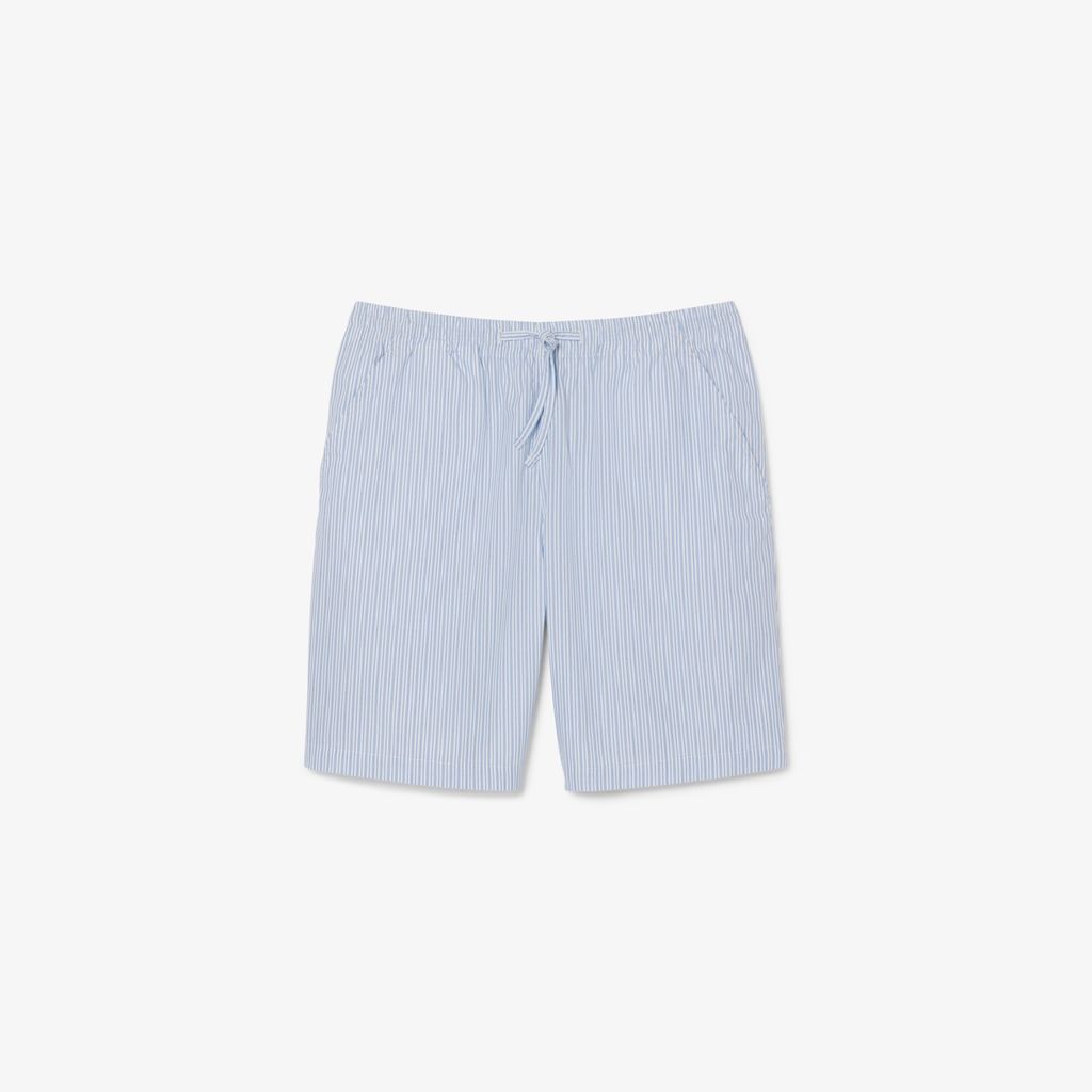 Quần Ngắn Lacoste Nam Dáng Vừa Họa Tiết Sọc