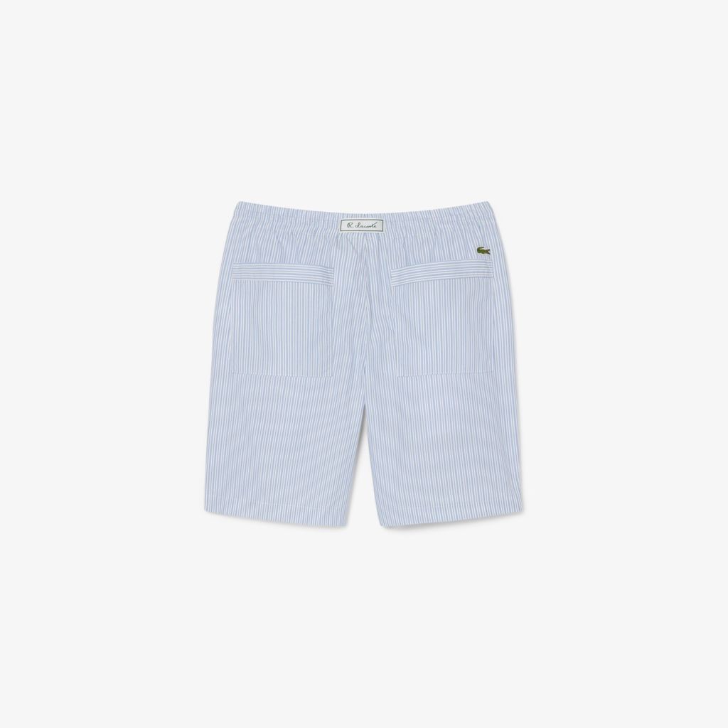 Quần Ngắn Lacoste Nam Dáng Vừa Họa Tiết Sọc