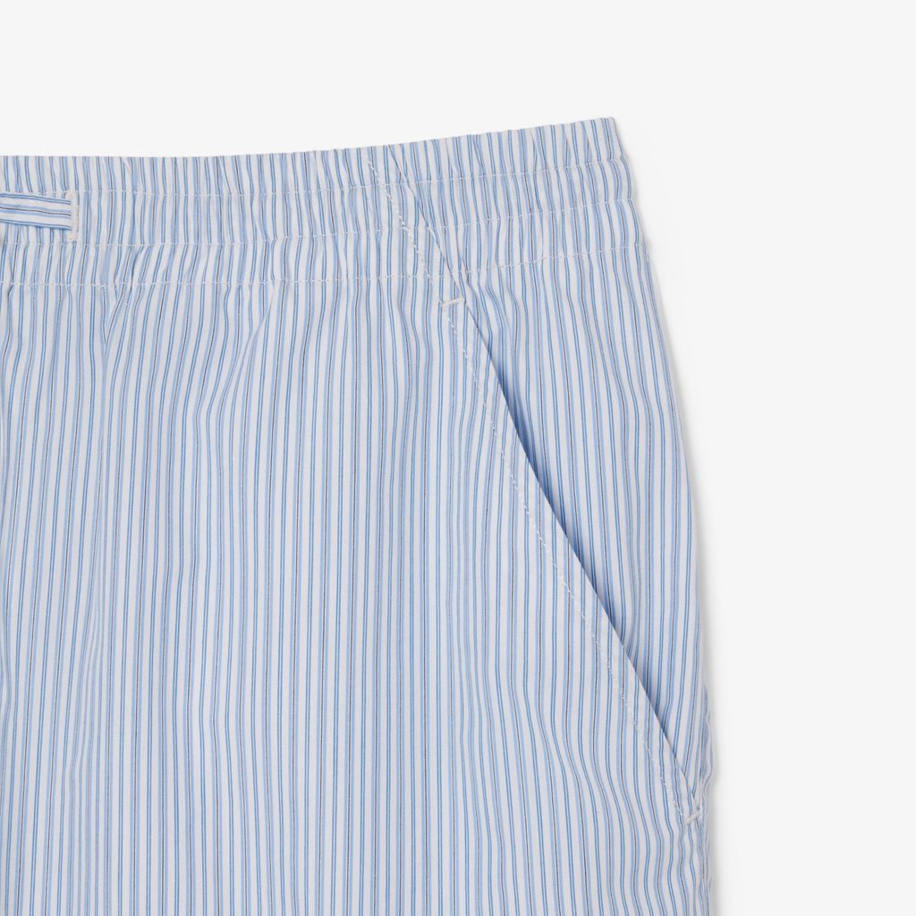 Quần Ngắn Lacoste Nam Dáng Vừa Họa Tiết Sọc
