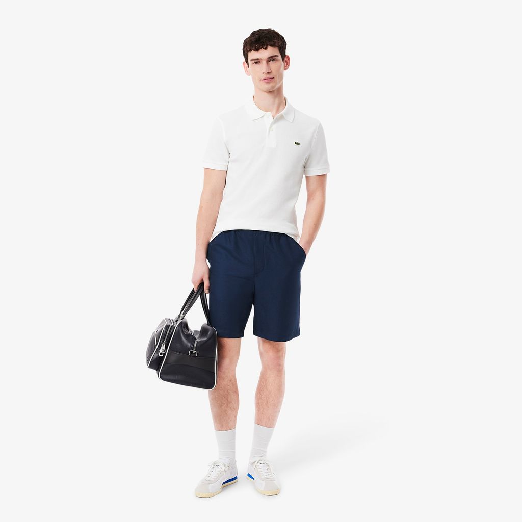 Quần Ngắn Lacoste Nam Ống Suông Chất Liệu Pha Lông Cừu