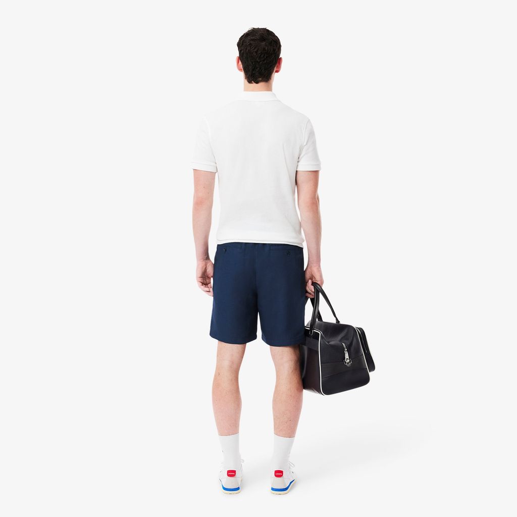 Quần Ngắn Lacoste Nam Ống Suông Chất Liệu Pha Lông Cừu