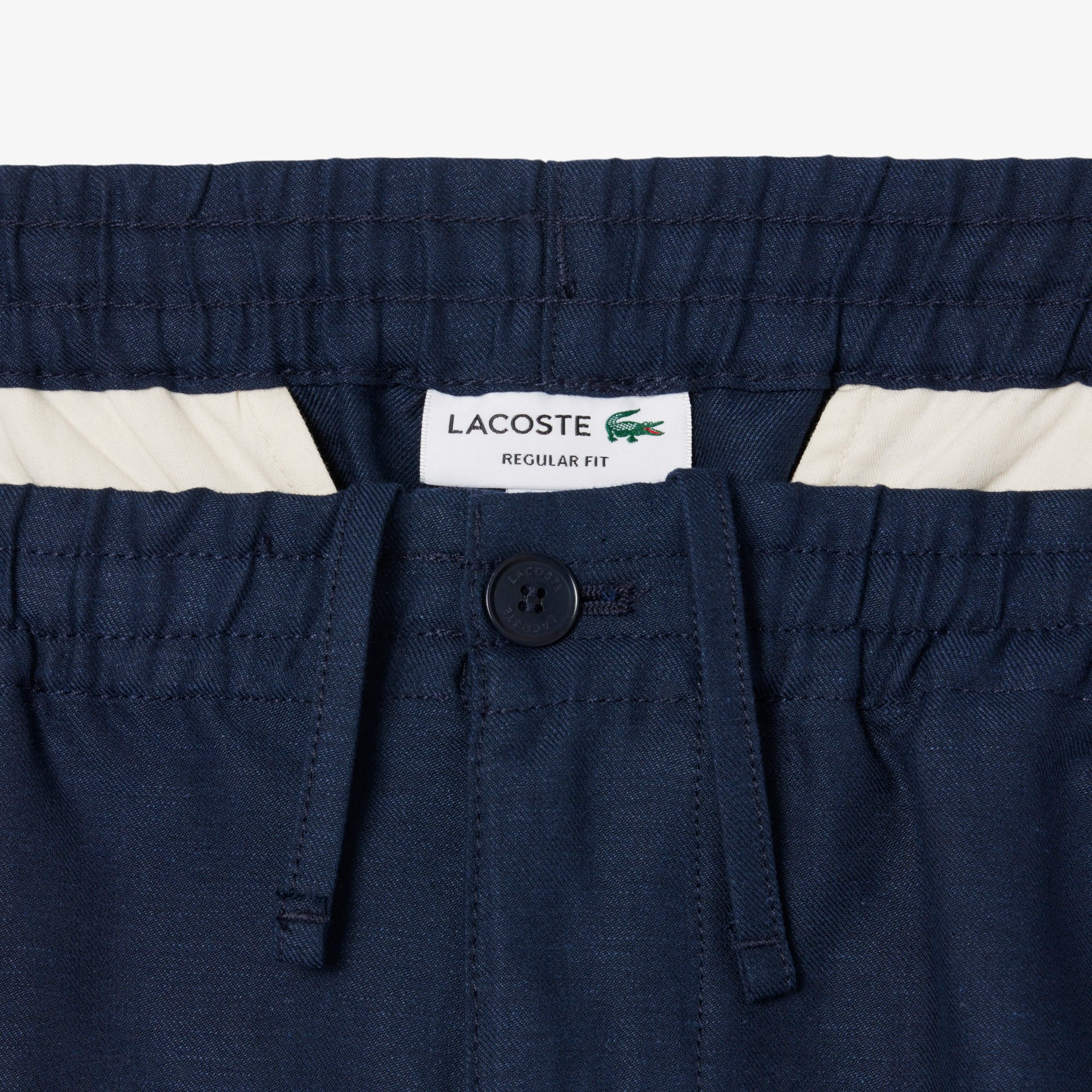Quần Ngắn Lacoste Nam Ống Suông Chất Liệu Pha Lông Cừu
