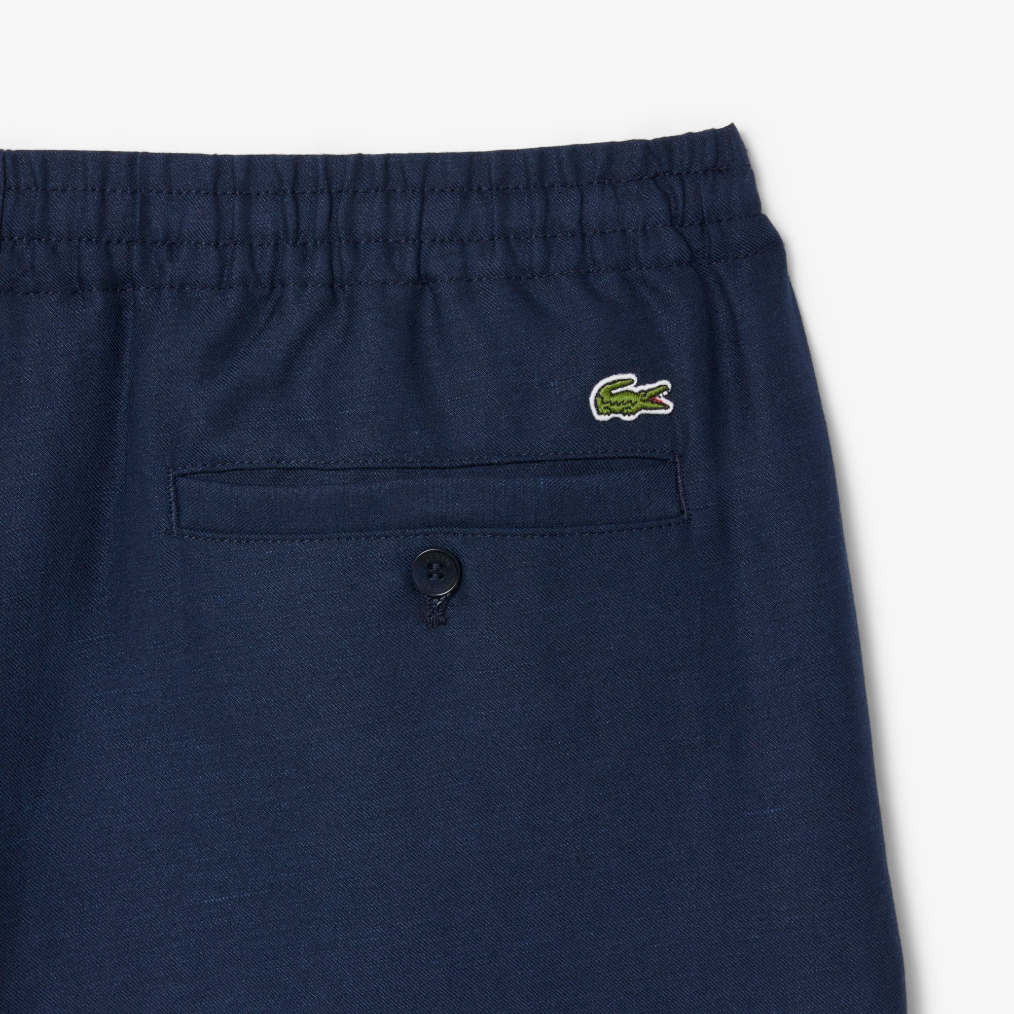 Quần Ngắn Lacoste Nam Ống Suông Chất Liệu Pha Lông Cừu