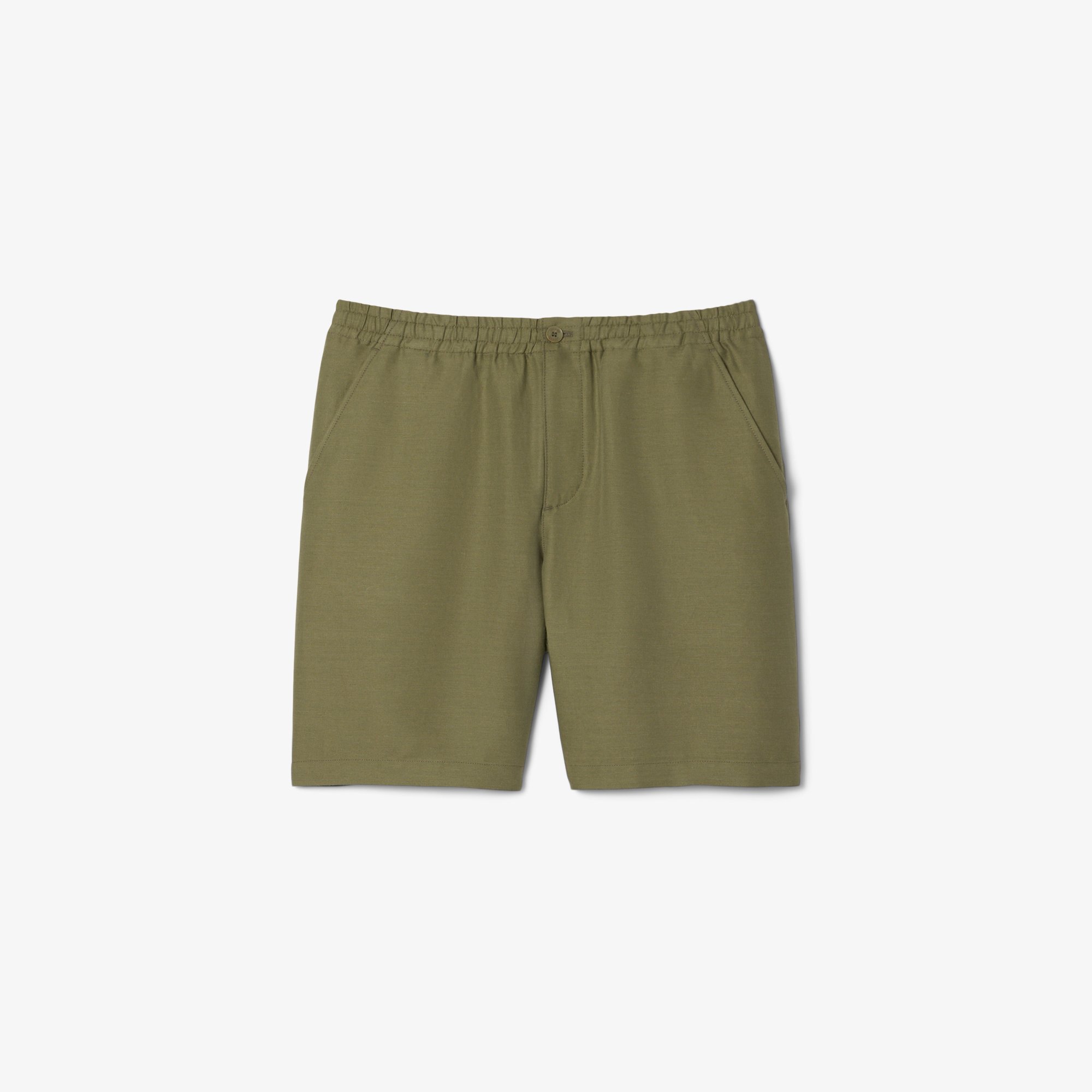 Quần Ngắn Lacoste Nam Ống Suông Chất Liệu Lanh