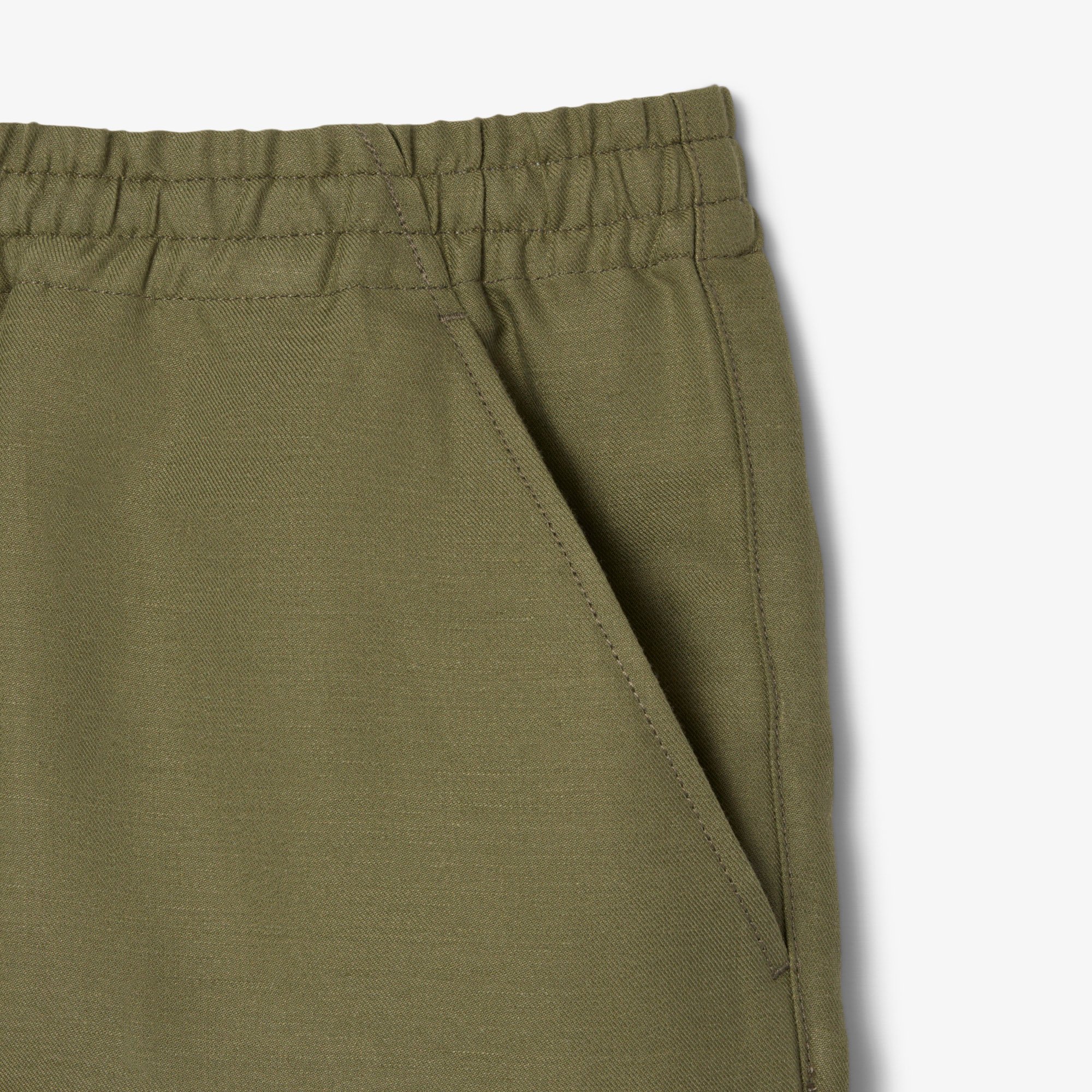 Quần Ngắn Lacoste Nam Ống Suông Chất Liệu Lanh