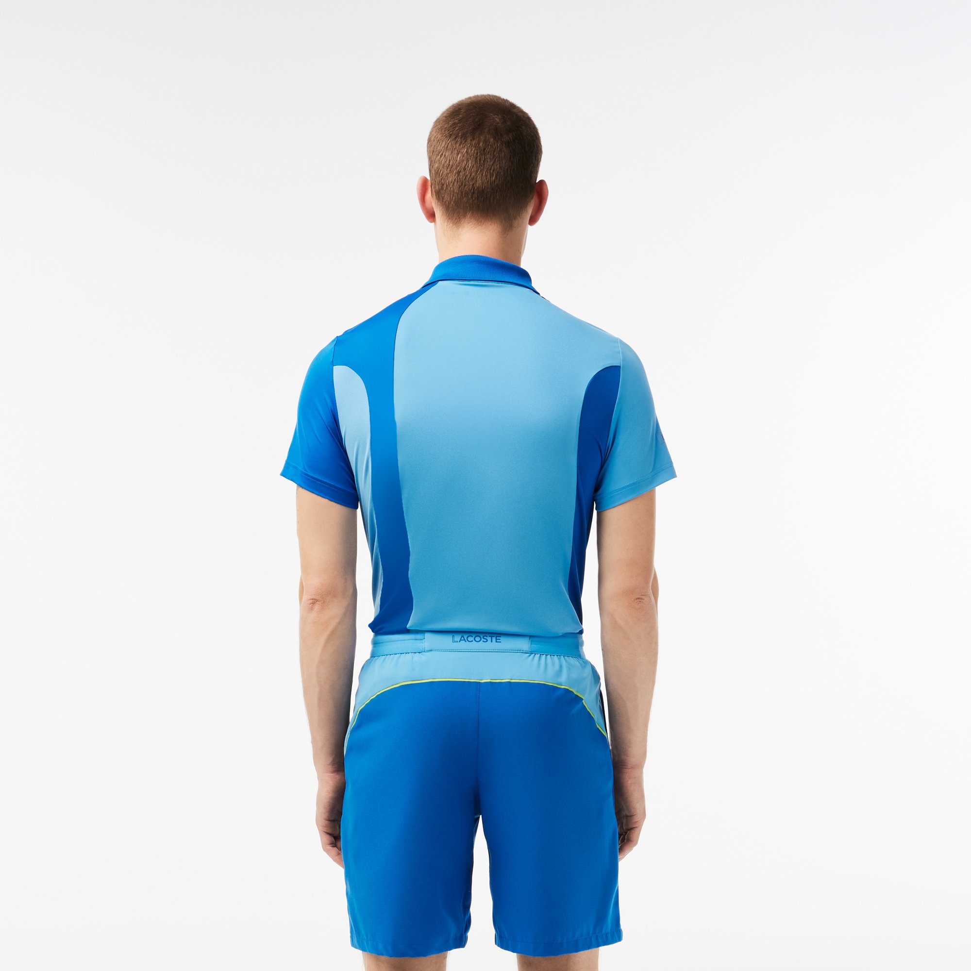 Quần Ngắn Thể Thao Lacoste x Novak Djokovic Nam Họa Tiết Colour Block