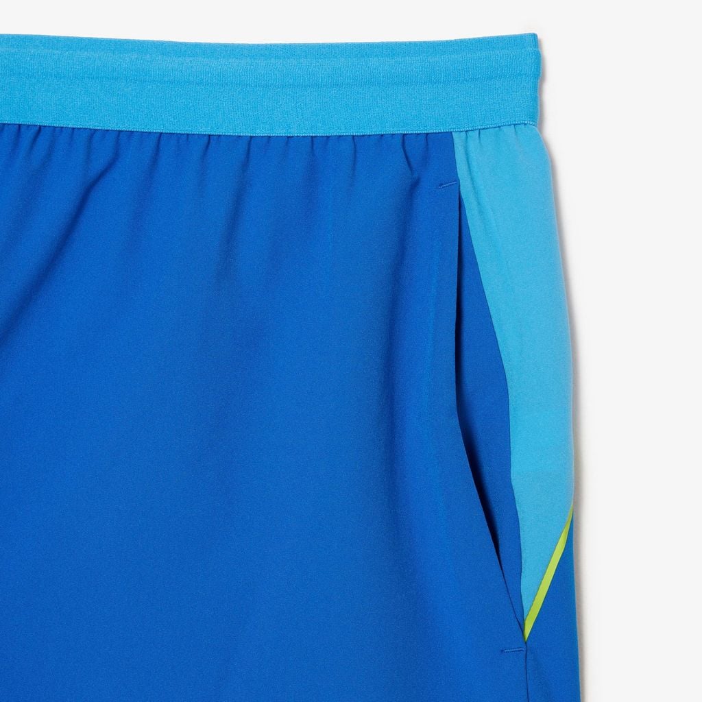 Quần Ngắn Thể Thao Lacoste x Novak Djokovic Nam Họa Tiết Colour Block