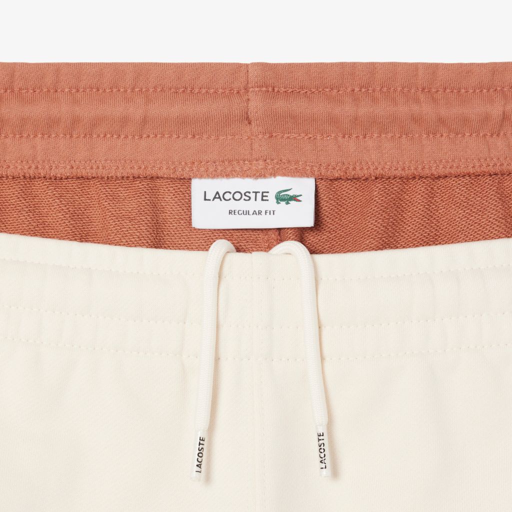 Quần Ngắn Lacoste Nam Chất Liệu Nỉ Cotton Họa Tiết Colour-Block