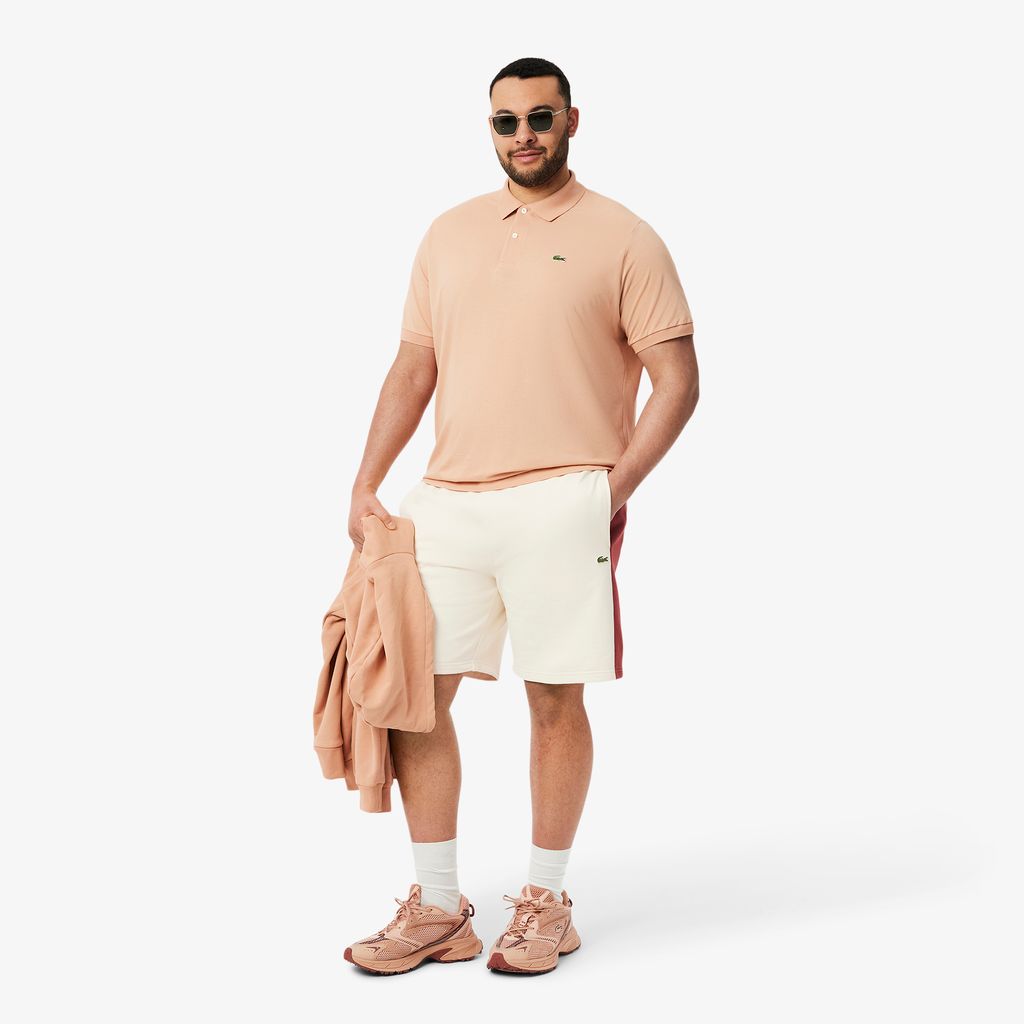 Quần Ngắn Lacoste Nam Chất Liệu Nỉ Cotton Họa Tiết Colour-Block