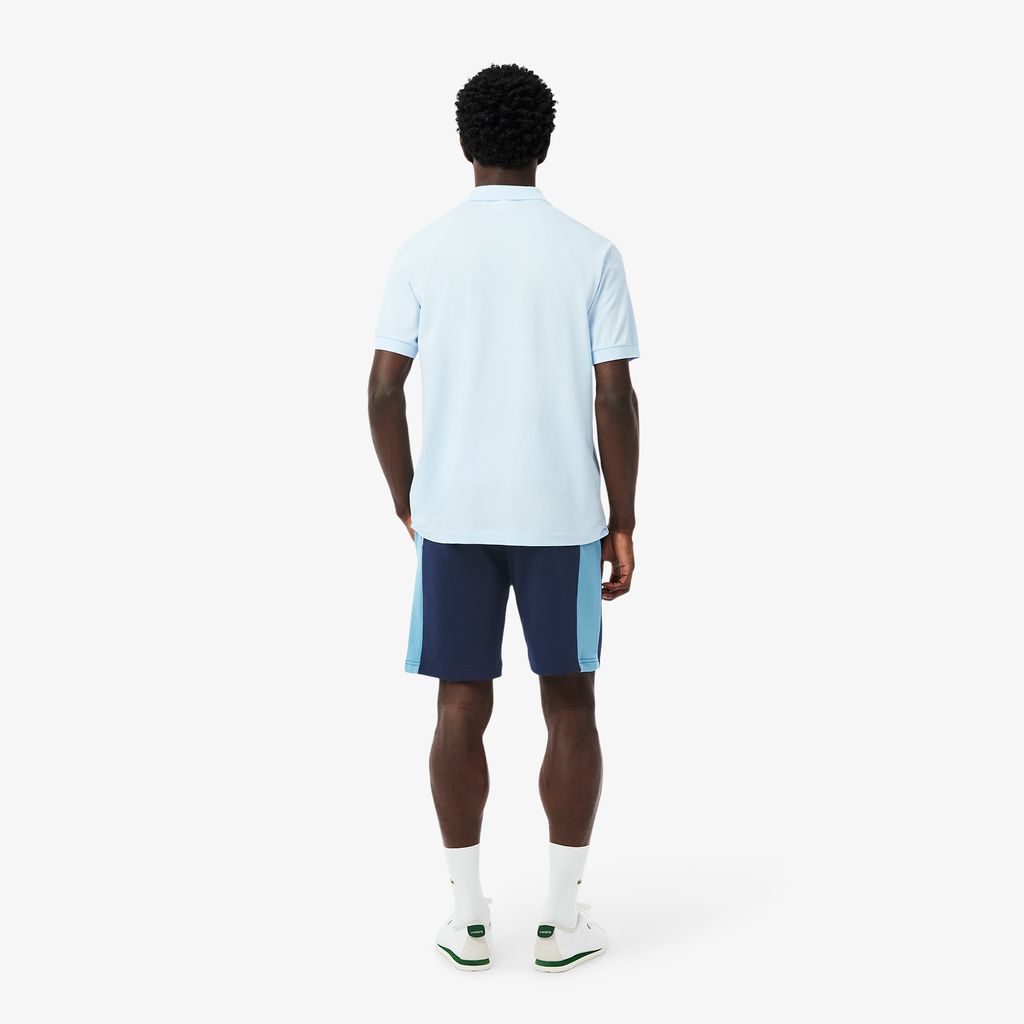 Quần Ngắn Lacoste Nam Chất Liệu Nỉ Cotton Họa Tiết Colour-Block