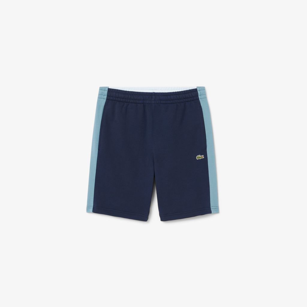 Quần Ngắn Lacoste Nam Chất Liệu Nỉ Cotton Họa Tiết Colour-Block