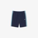 Quần Ngắn Lacoste Nam Chất Liệu Nỉ Cotton Họa Tiết Colour-Block