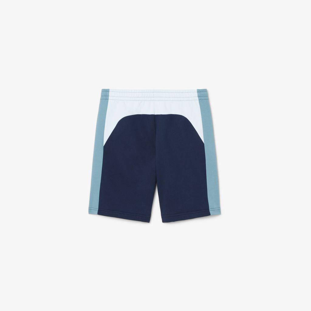 Quần Ngắn Lacoste Nam Chất Liệu Nỉ Cotton Họa Tiết Colour-Block