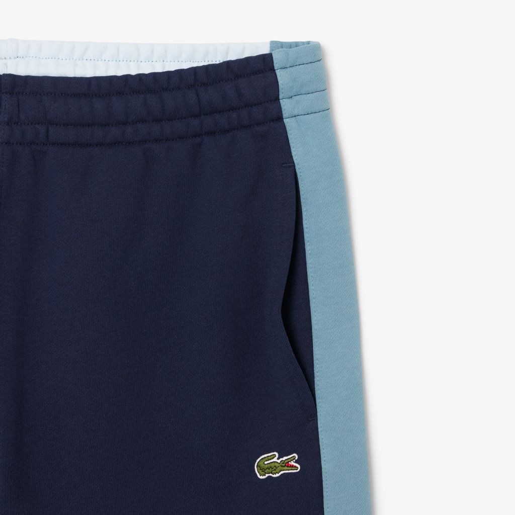 Quần Ngắn Lacoste Nam Chất Liệu Nỉ Cotton Họa Tiết Colour-Block