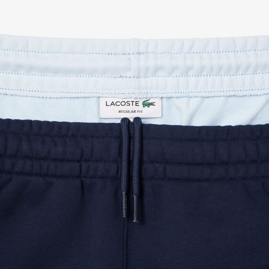 Quần Ngắn Lacoste Nam Chất Liệu Nỉ Cotton Họa Tiết Colour-Block