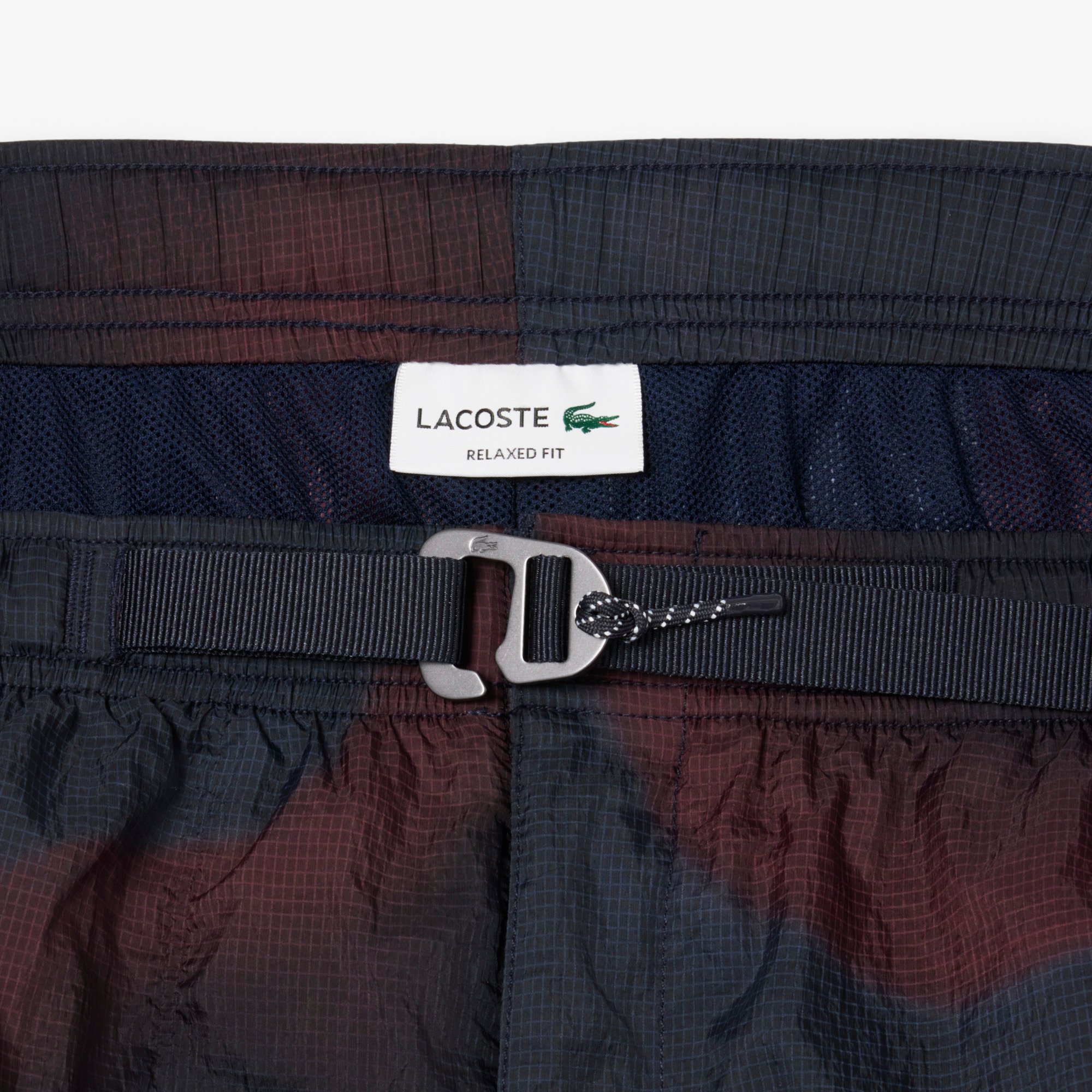 Quần Ngắn Túi Hộp Lacoste Nam Chất Liệu Nylon In Ombré
