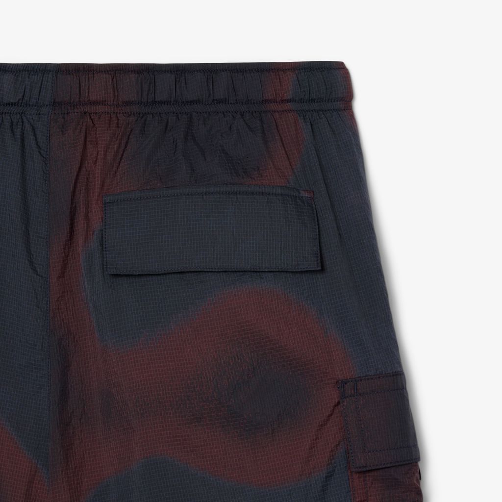 Quần Ngắn Túi Hộp Lacoste Nam Chất Liệu Nylon In Ombré