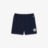 Quần Ngắn Lacoste Nam Chất Liệu Lưới Hoạ Tiết Đồ Họa