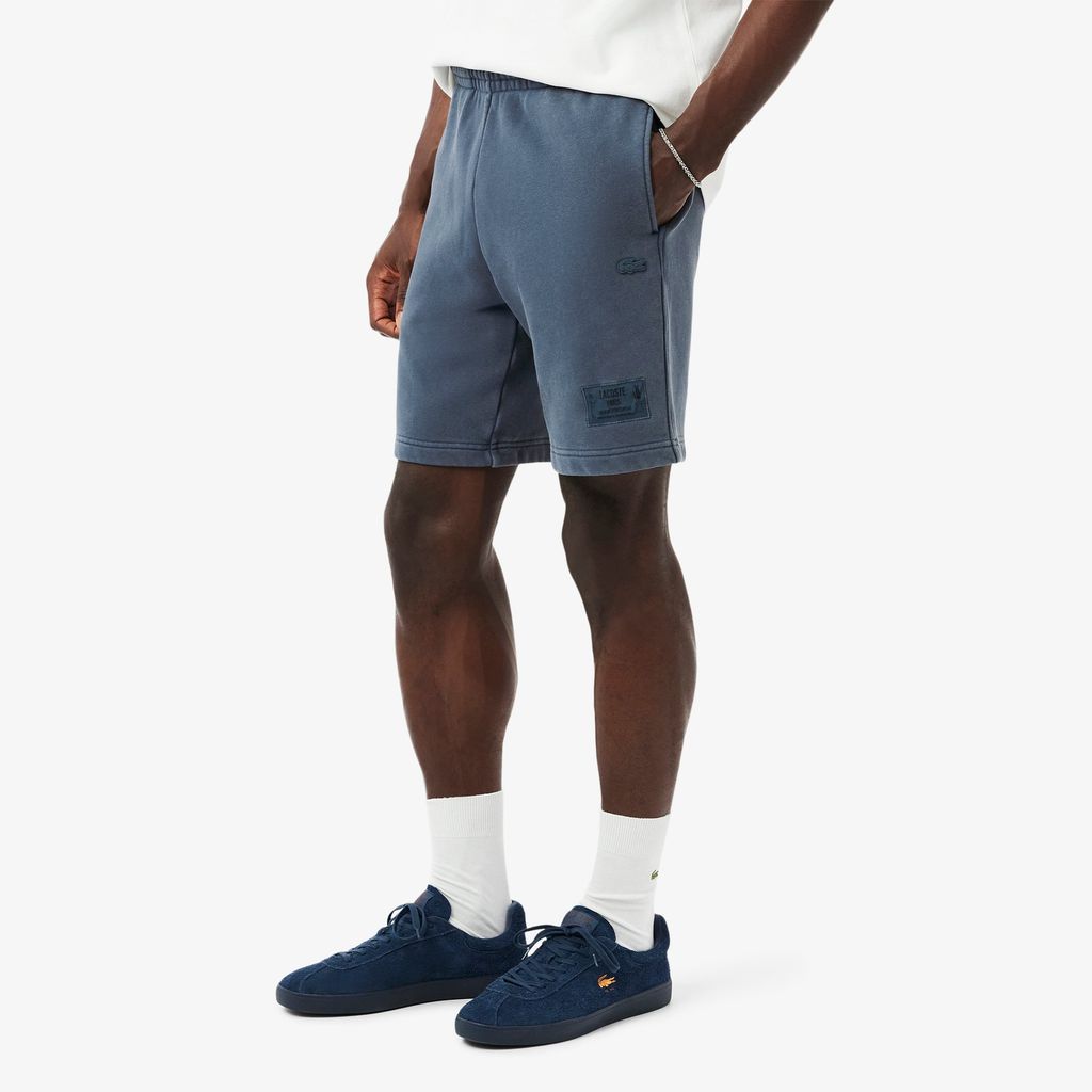 Quần Ngắn Lacoste Nam Chất Liệu Nỉ Cotton Hiệu Ứng Washed
