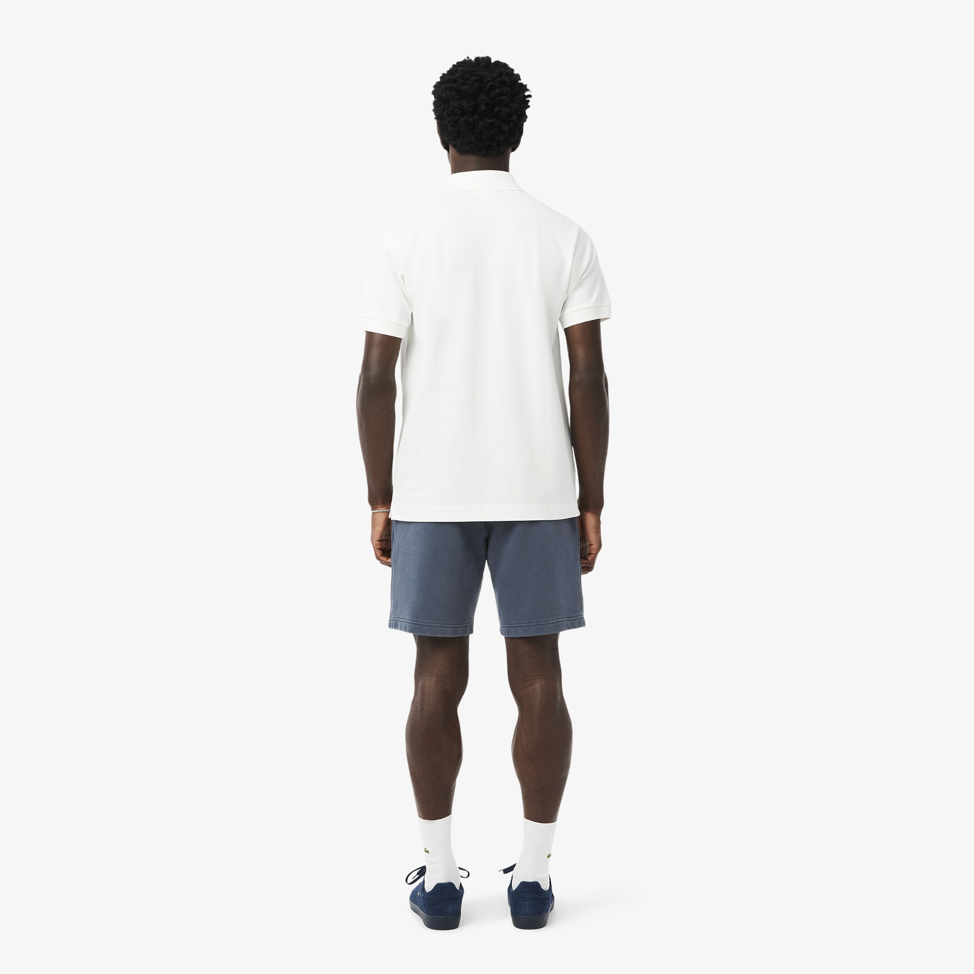 Quần Ngắn Lacoste Nam Chất Liệu Nỉ Cotton Hiệu Ứng Washed