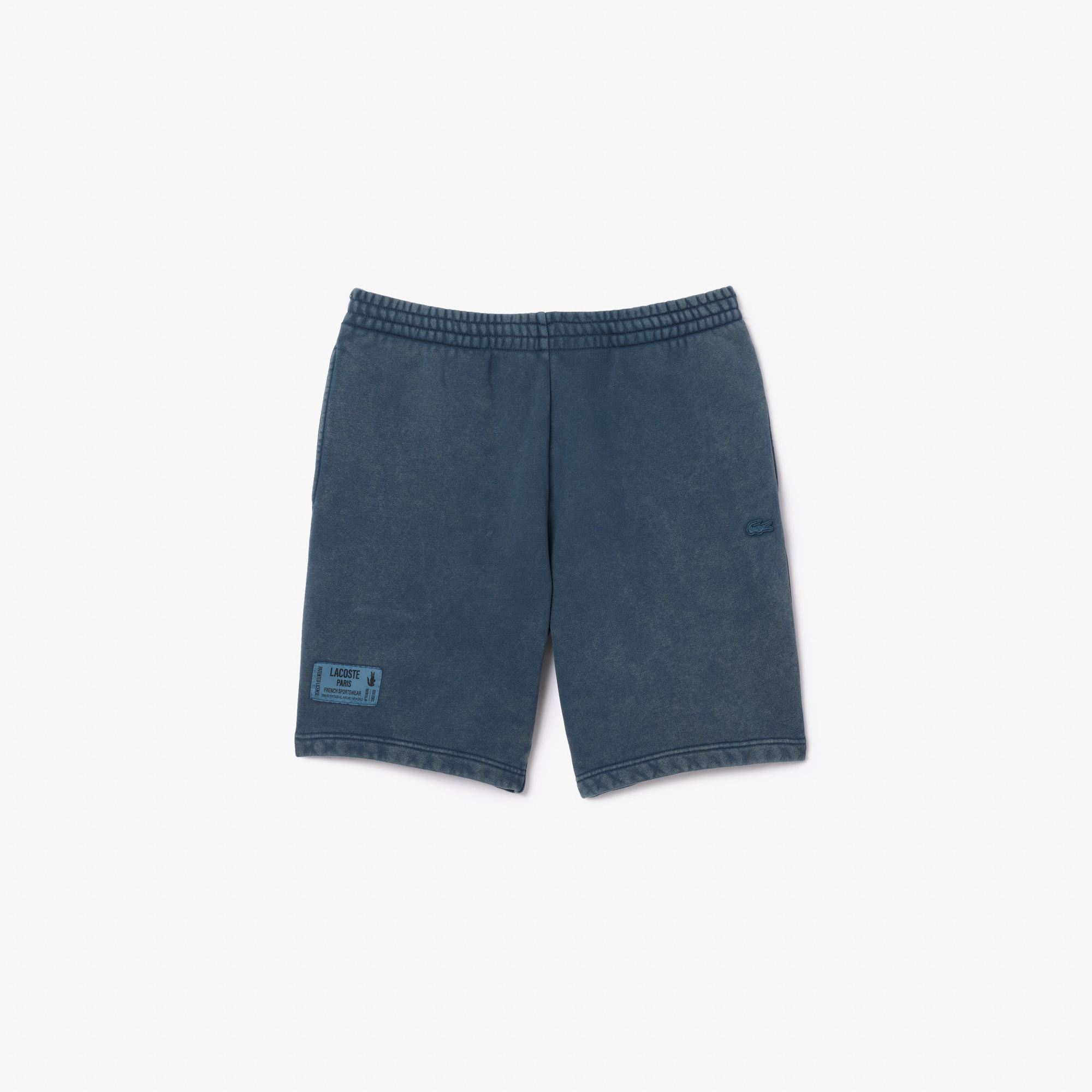 Quần Ngắn Lacoste Nam Chất Liệu Nỉ Cotton Hiệu Ứng Washed