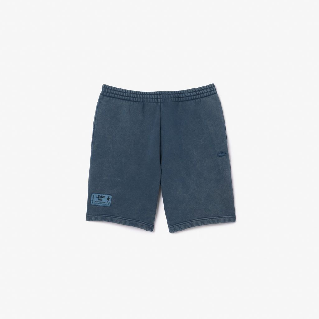 Quần Ngắn Lacoste Nam Chất Liệu Nỉ Cotton Hiệu Ứng Washed