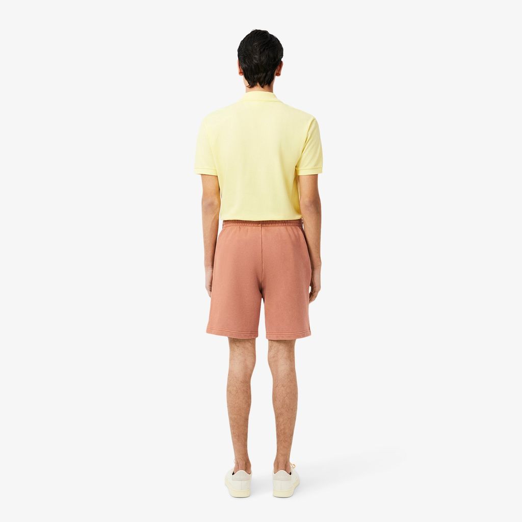 Quần Ngắn Lacoste Nam Chất Liệu Nỉ Cotton Hiệu Ứng Washed