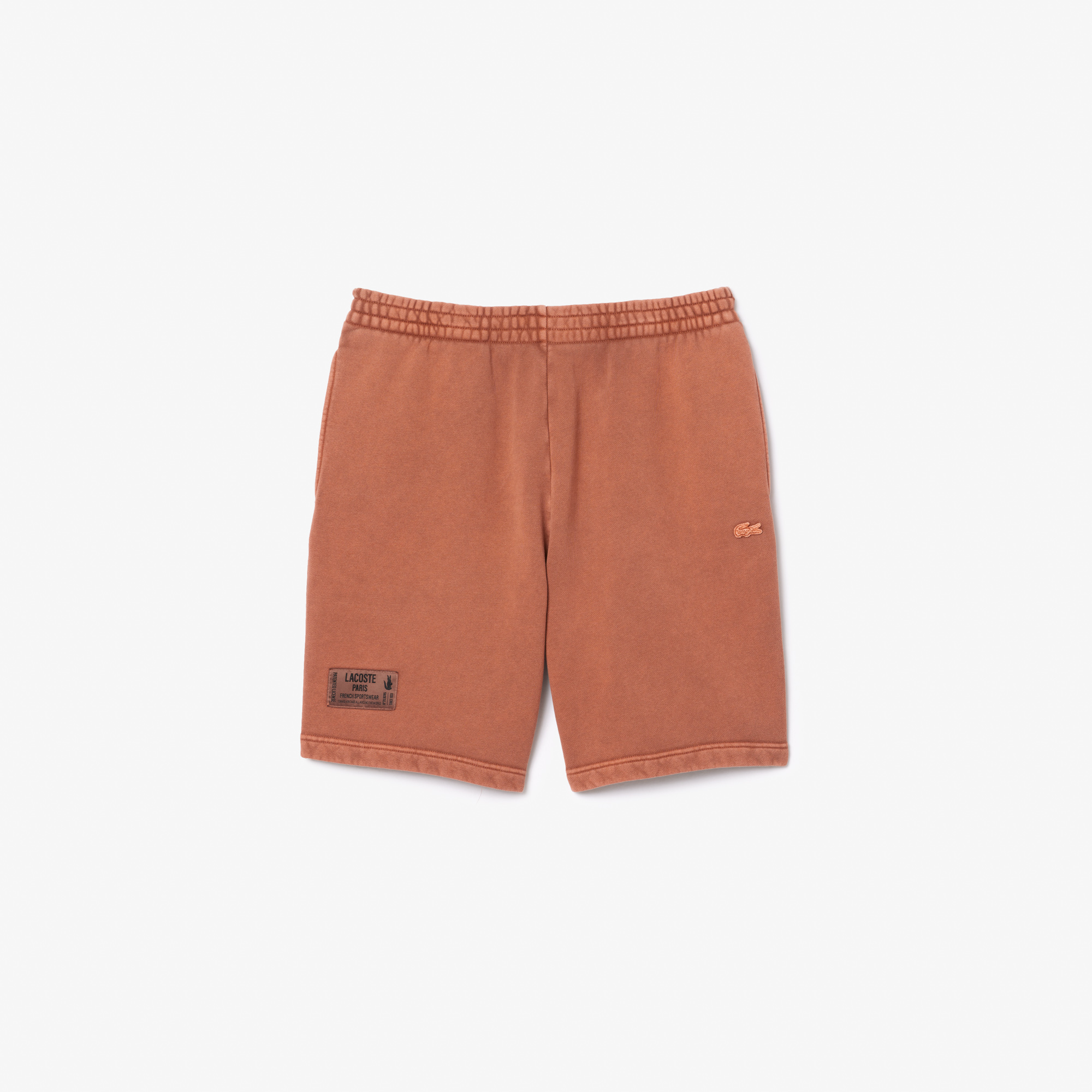 Quần Ngắn Lacoste Nam Chất Liệu Nỉ Cotton Hiệu Ứng Washed