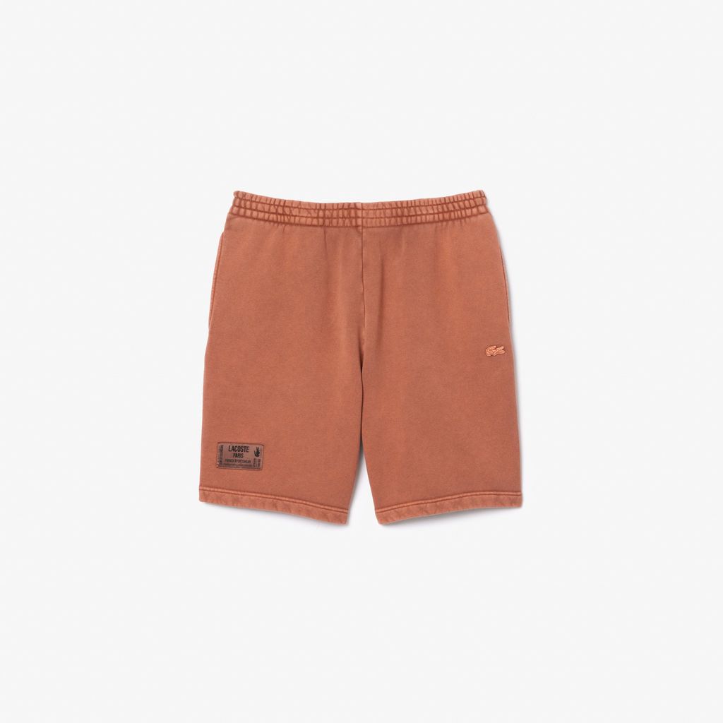 Quần Ngắn Lacoste Nam Chất Liệu Nỉ Cotton Hiệu Ứng Washed