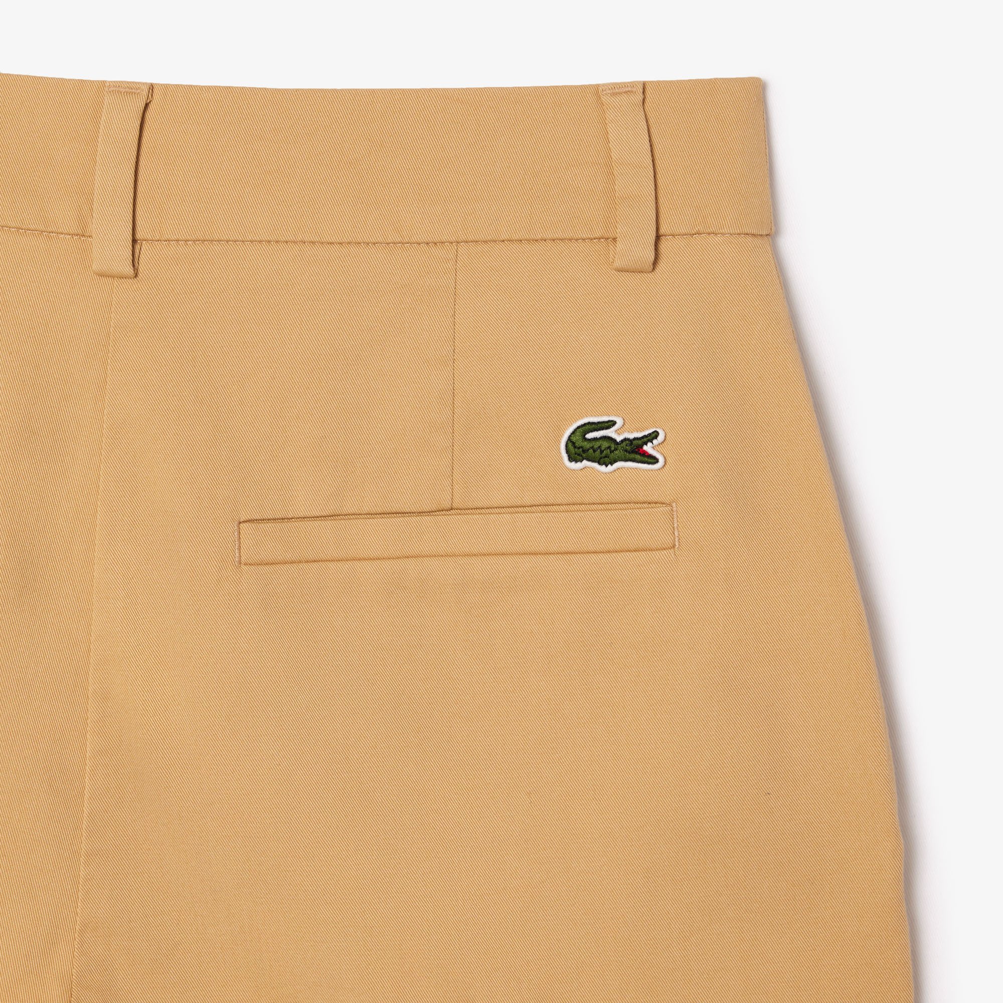 Quần Chino Lacoste Nữ Chất Liệu Cotton Ống Côn
