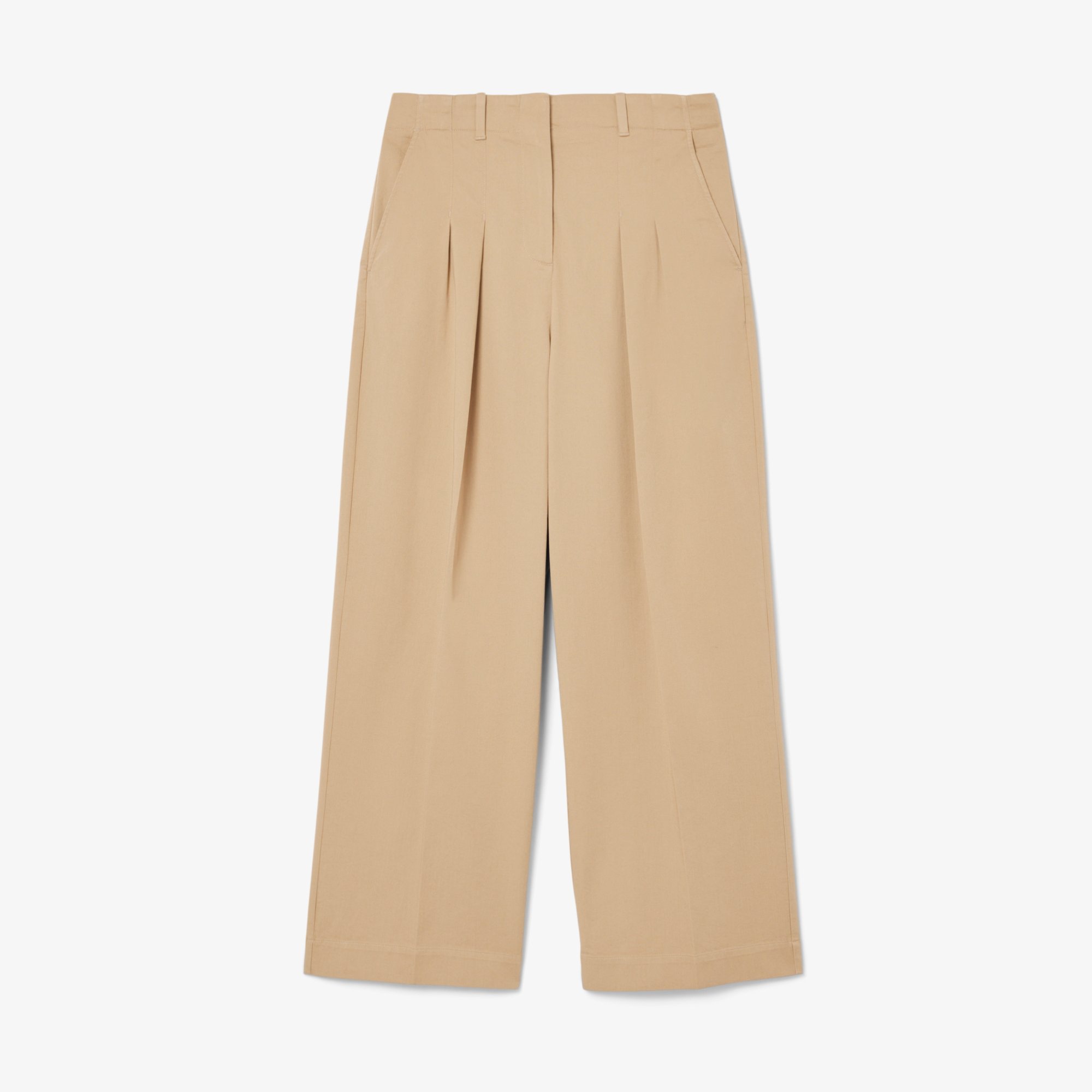 Quần Dài Lacoste Nữ Ống Loe Chất Liệu Gabardine Co Giãn