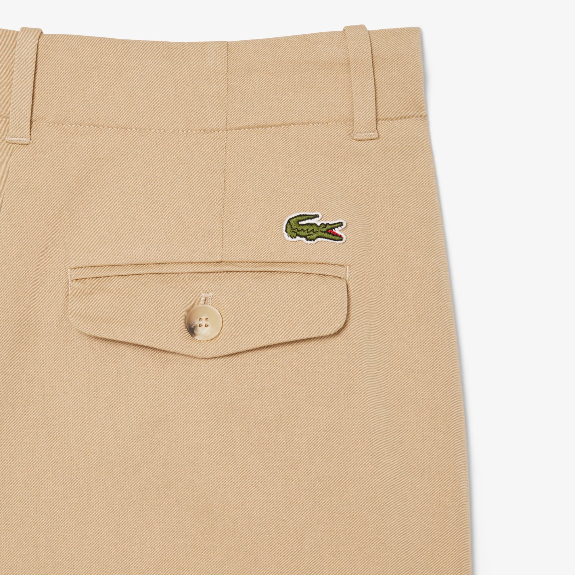 Quần Dài Lacoste Nữ Ống Loe Chất Liệu Gabardine Co Giãn