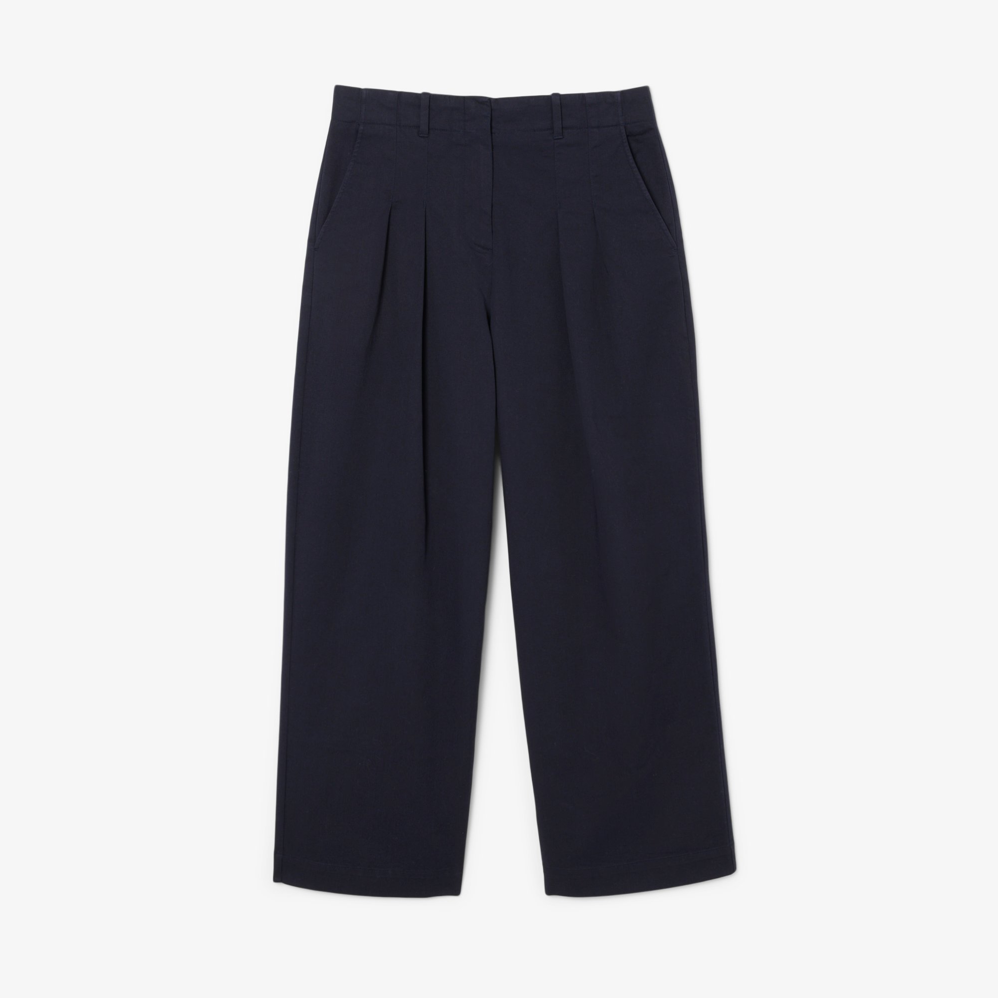 Quần Dài Lacoste Nữ Ống Loe Chất Liệu Gabardine Co Giãn