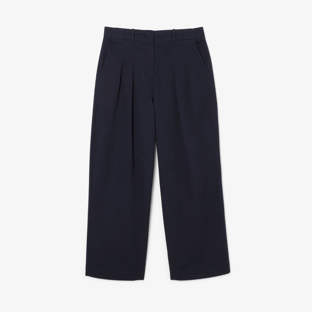 Quần Dài Lacoste Nữ Ống Loe Chất Liệu Gabardine Co Giãn
