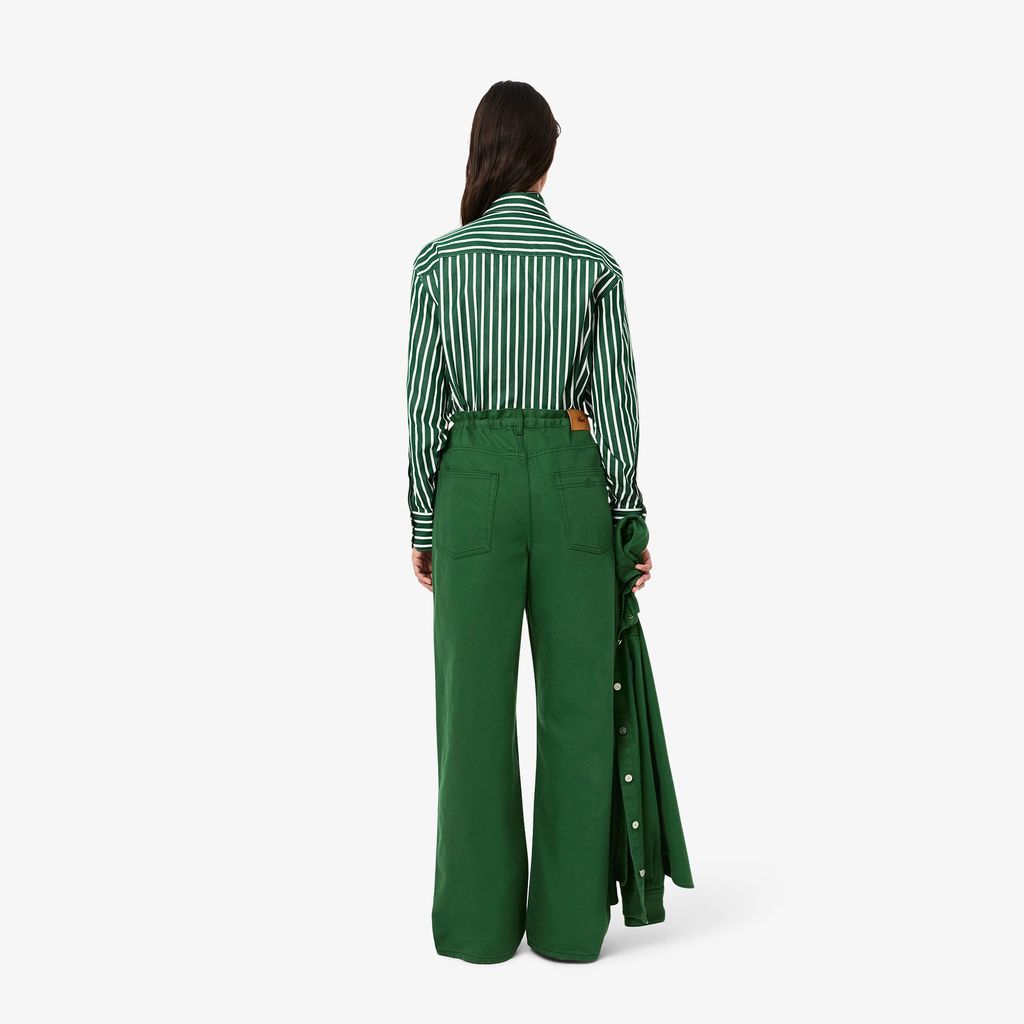 Quần Jeans Dài Lacoste Nữ Ống Rộng