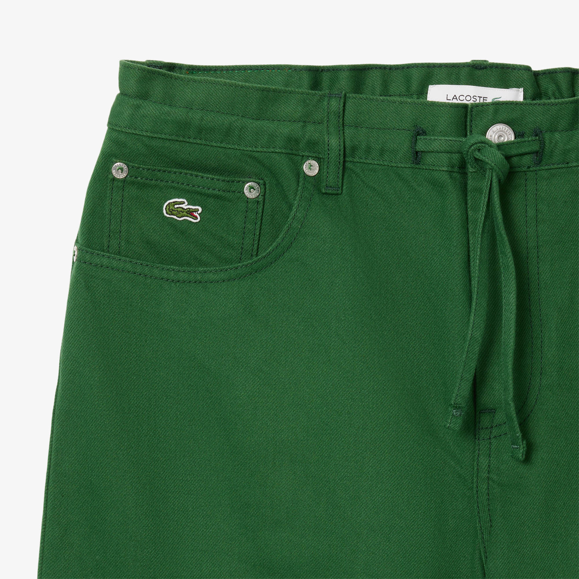 Quần Jeans Dài Lacoste Nữ Ống Rộng