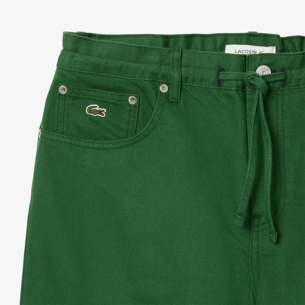 Quần Jeans Dài Lacoste Nữ Ống Rộng