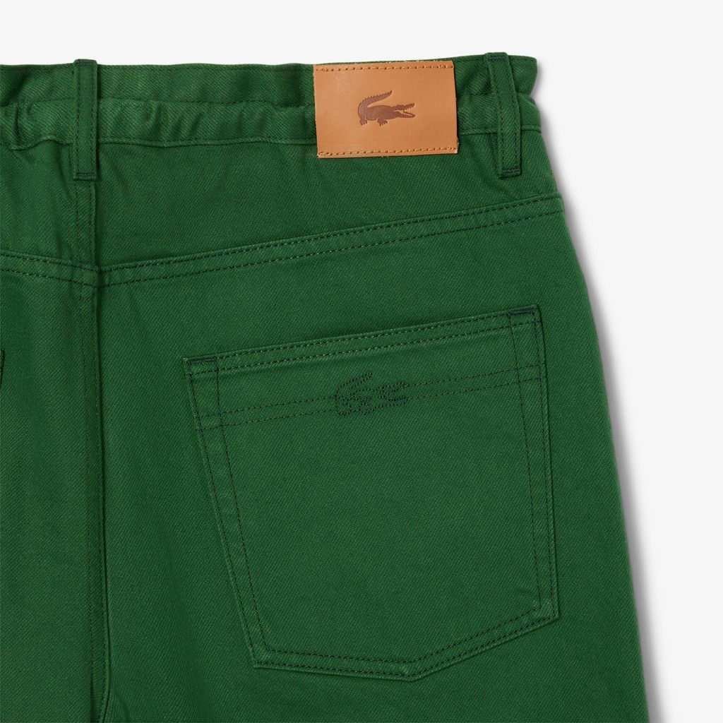Quần Jeans Dài Lacoste Nữ Ống Rộng