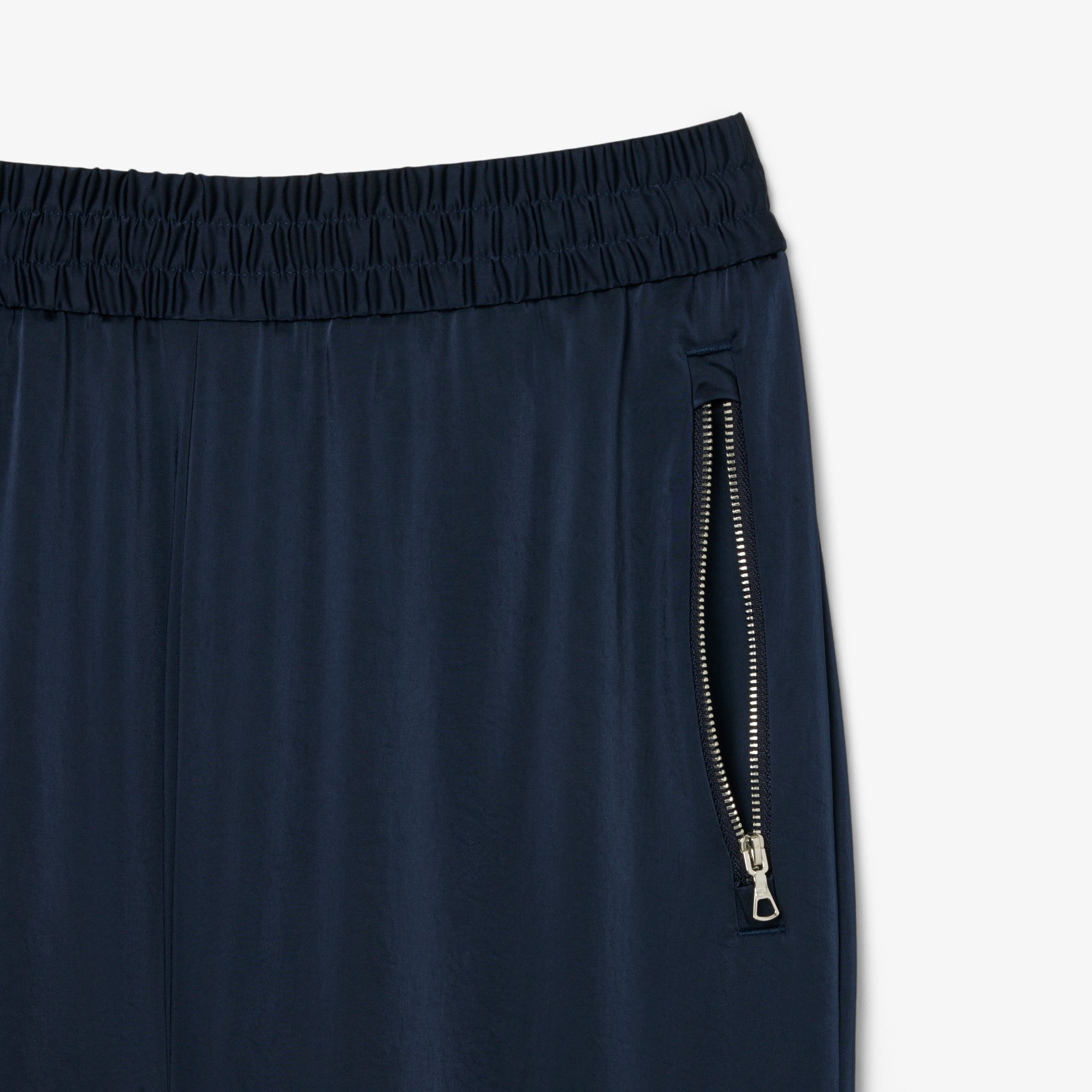 Quần Nỉ Bo Gấu Lacoste Nữ Dáng Rộng Chất Liệu Mềm Mại