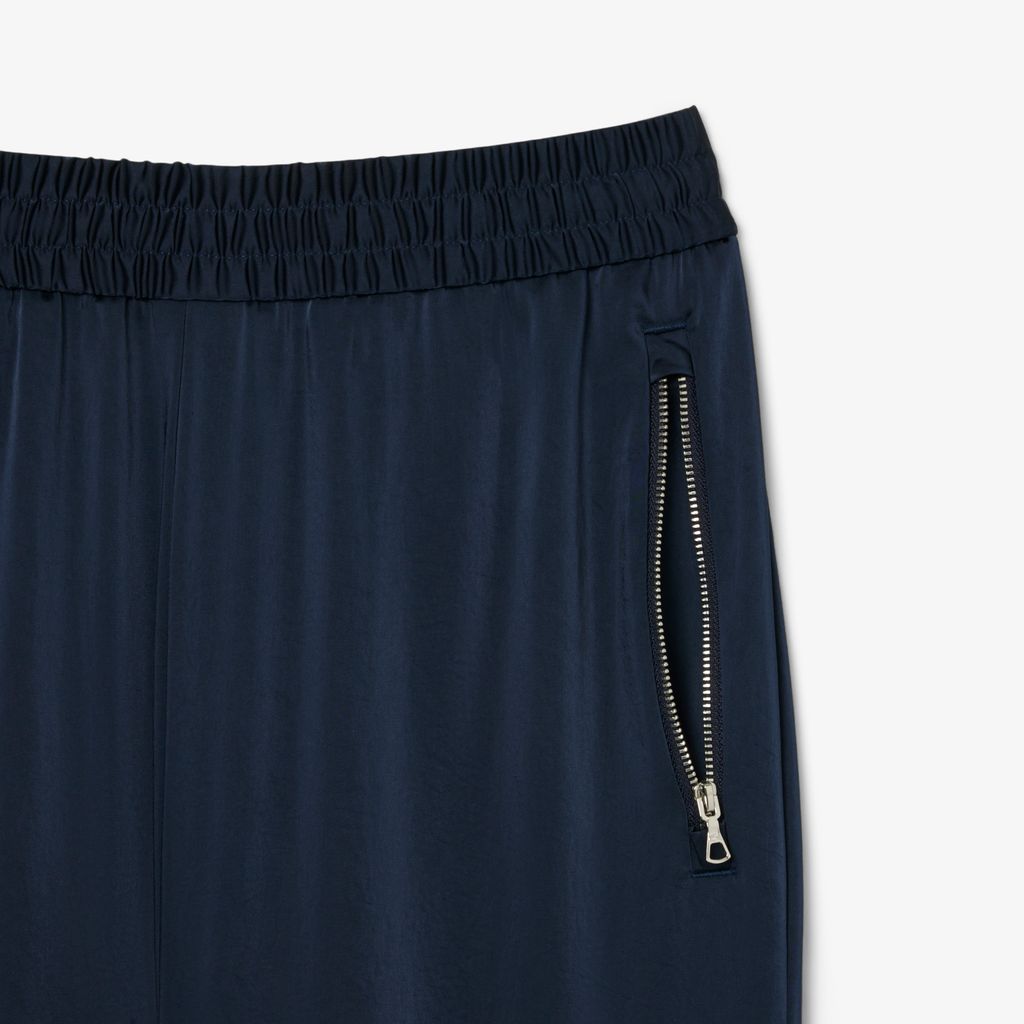 Quần Nỉ Bo Gấu Lacoste Nữ Dáng Rộng Chất Liệu Mềm Mại