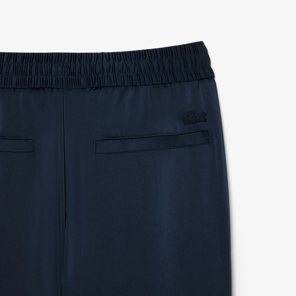 Quần Nỉ Bo Gấu Lacoste Nữ Dáng Rộng Chất Liệu Mềm Mại