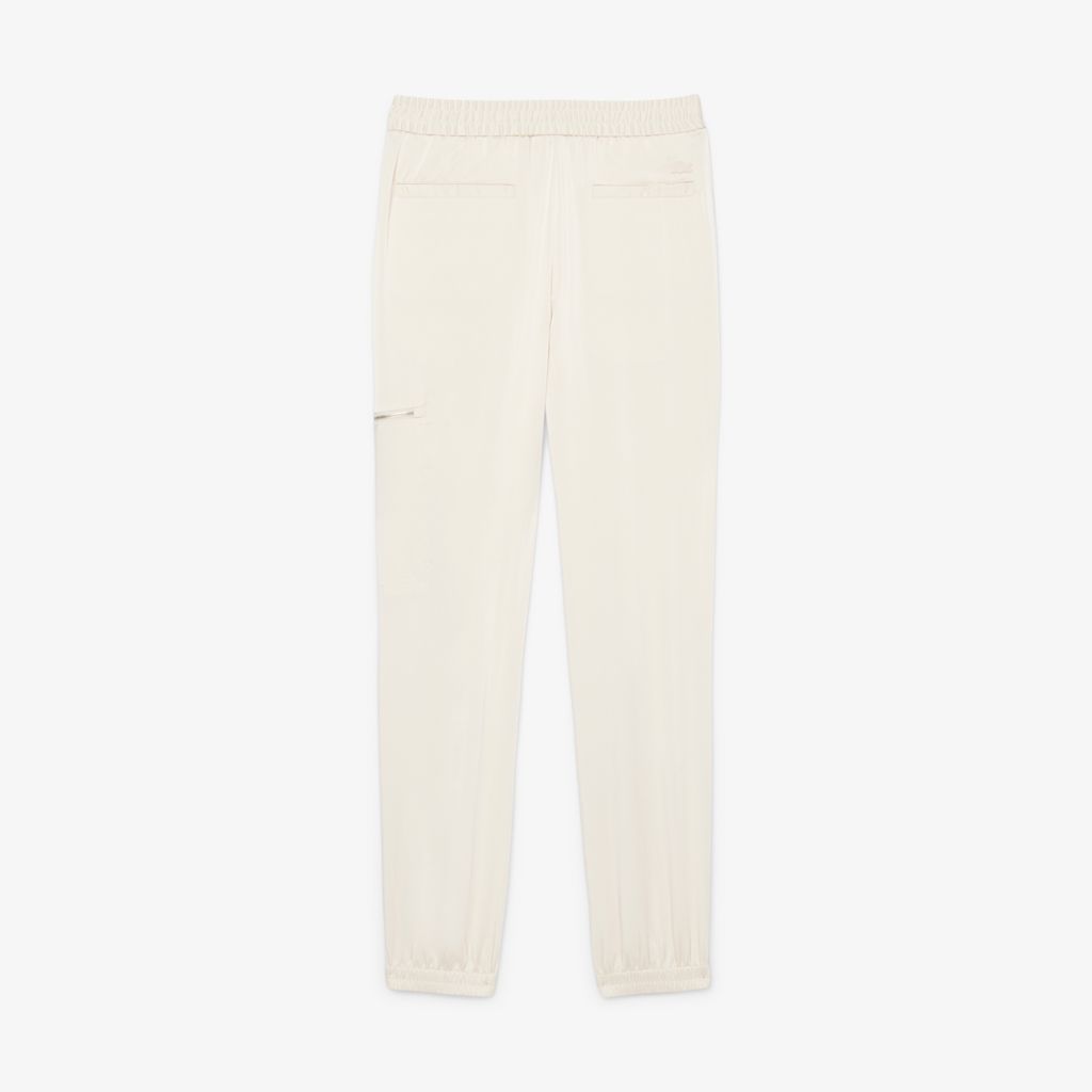 Quần Nỉ Bo Gấu Lacoste Nữ Dáng Rộng Chất Liệu Mềm Mại