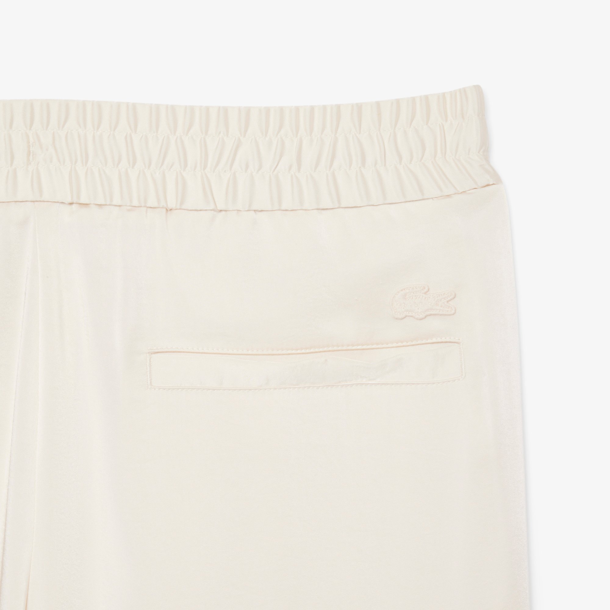 Quần Nỉ Bo Gấu Lacoste Nữ Dáng Rộng Chất Liệu Mềm Mại