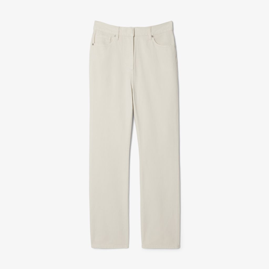 Quần Dài Lacoste Nữ Ống Rộng Cạp Cao