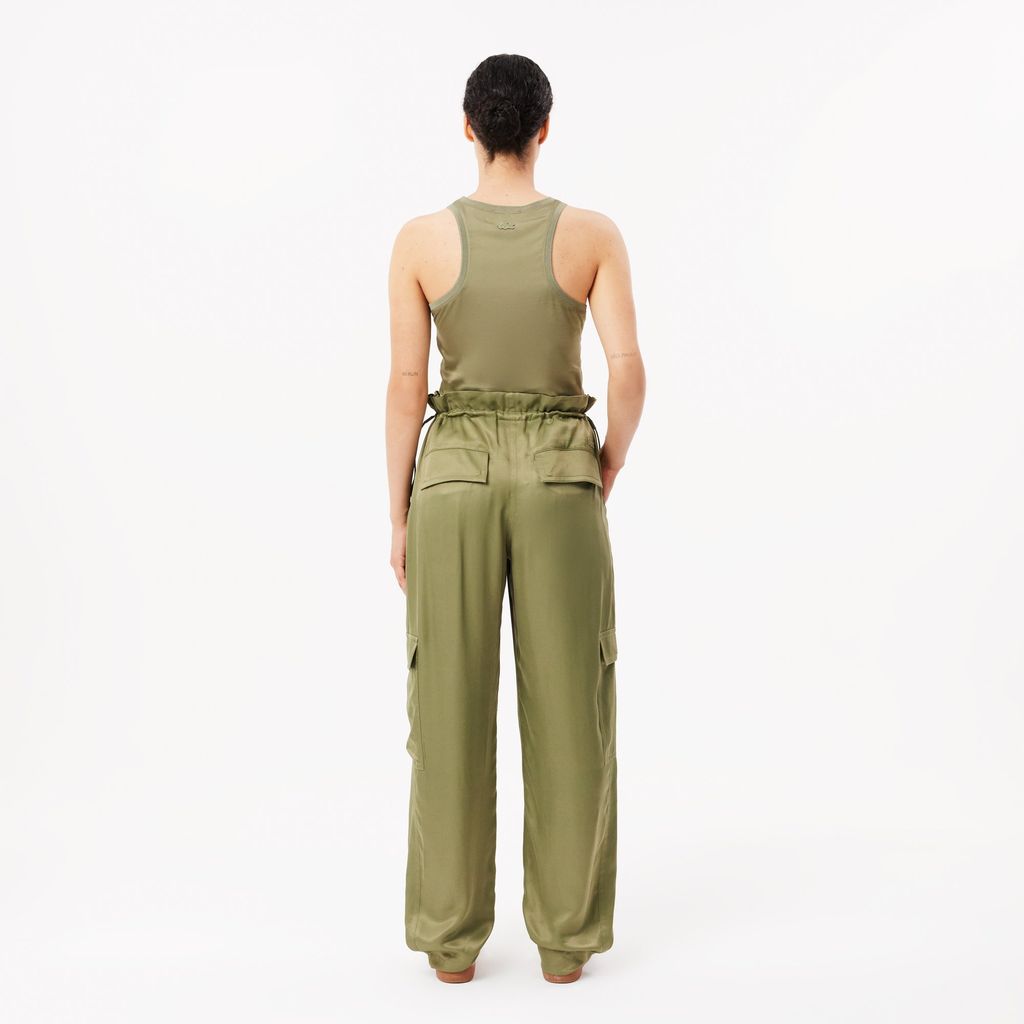 Quần Dài Lacoste Nữ Oversize Có Túi