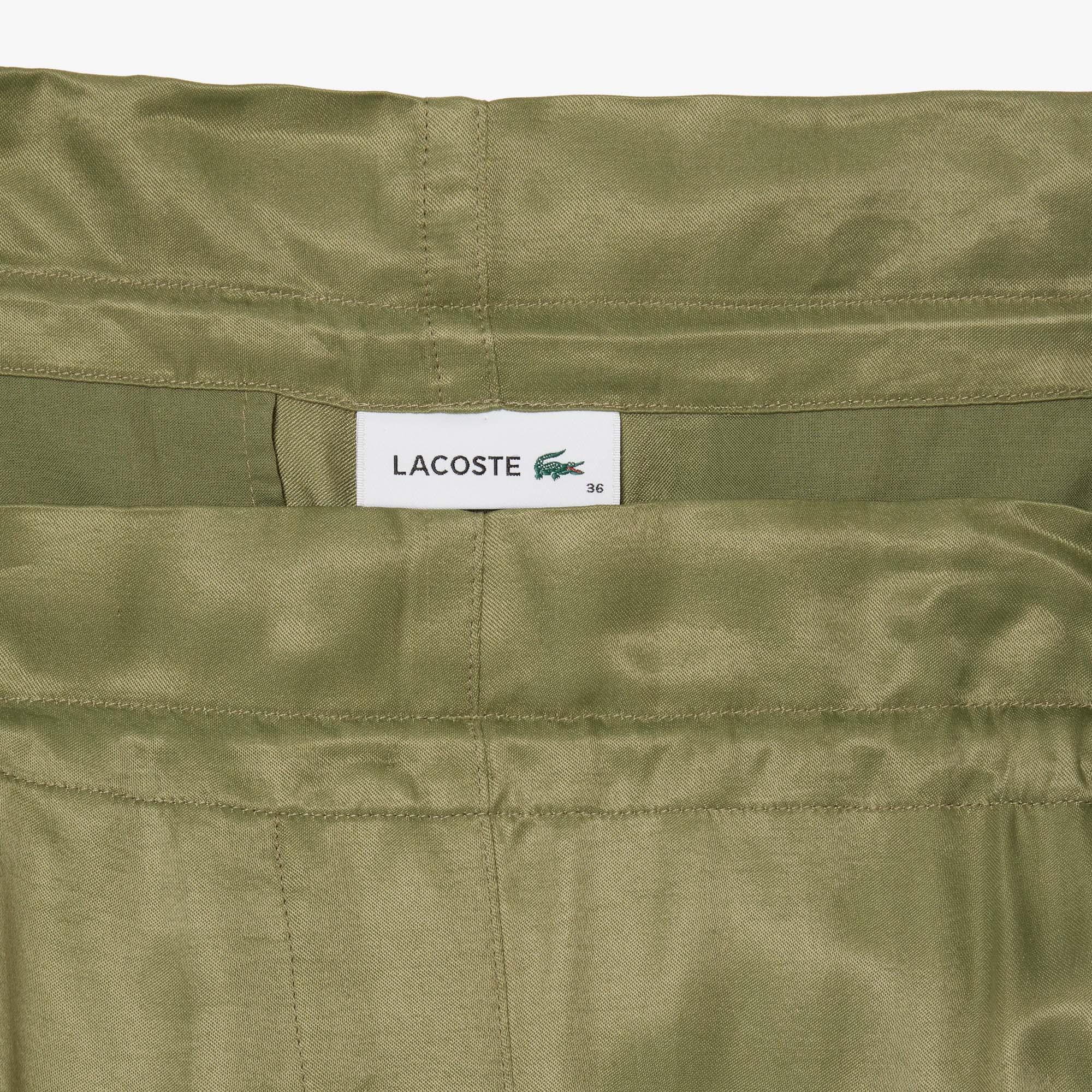 Quần Dài Lacoste Nữ Oversize Có Túi