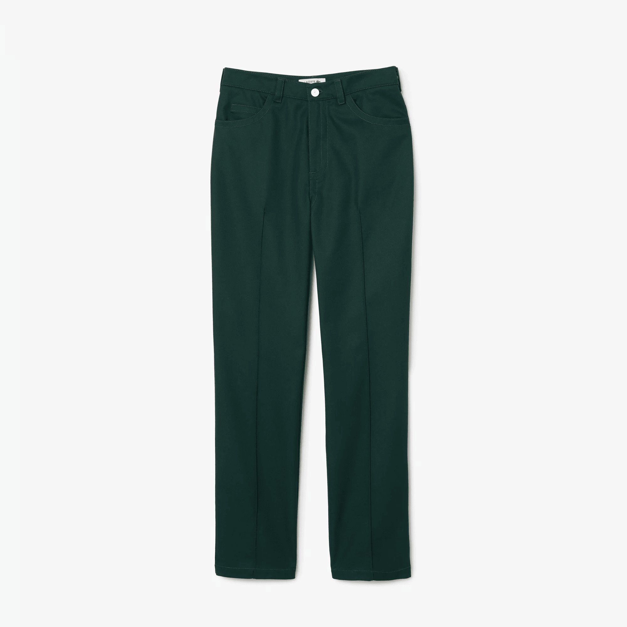 Quần Dài Lacoste Nữ Dáng Suông Topstitch
