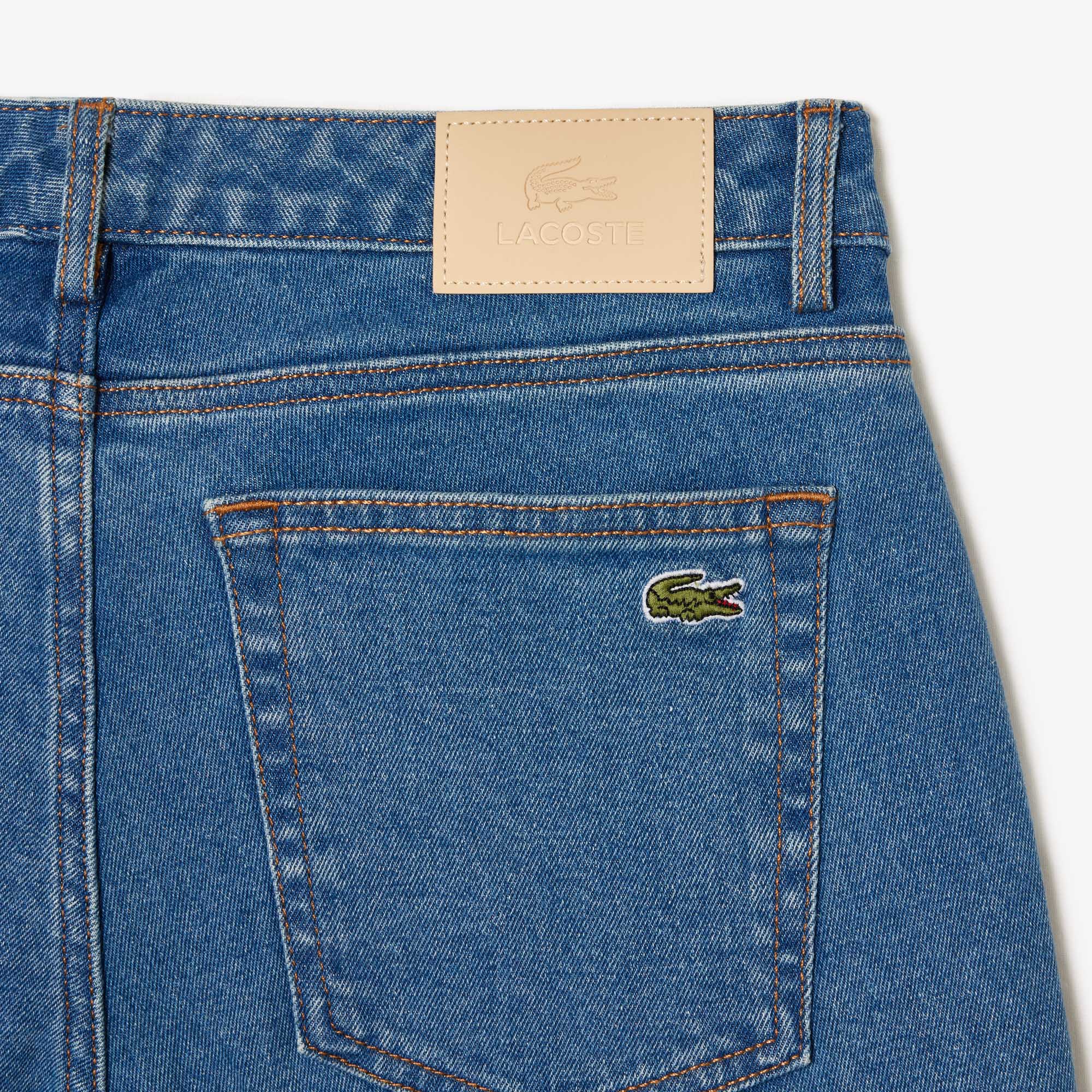 Quần Jeans Dài Lacoste Nữ Chất Liệu Denim Co Giãn