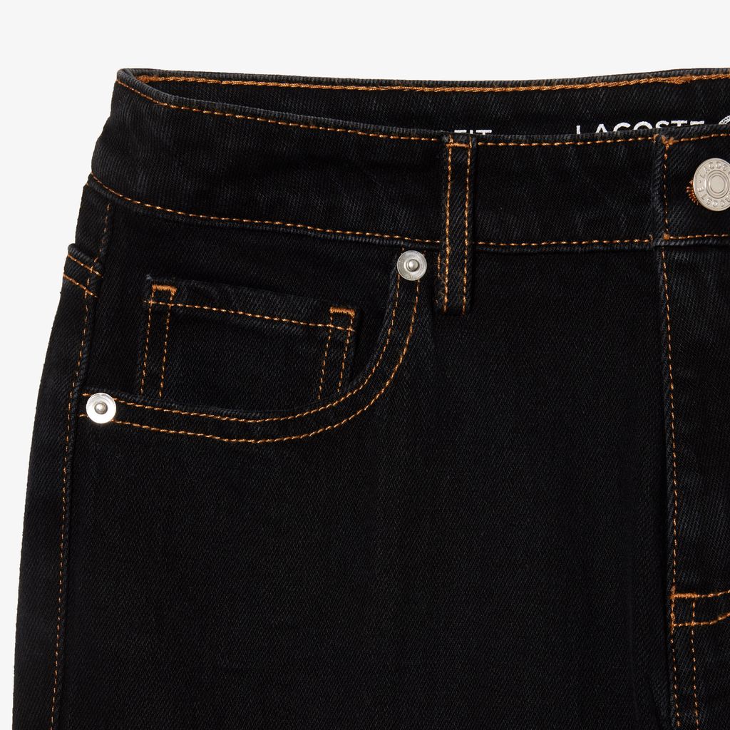 Quần Jeans Dài Lacoste Nữ Chất Liệu Denim Co Giãn