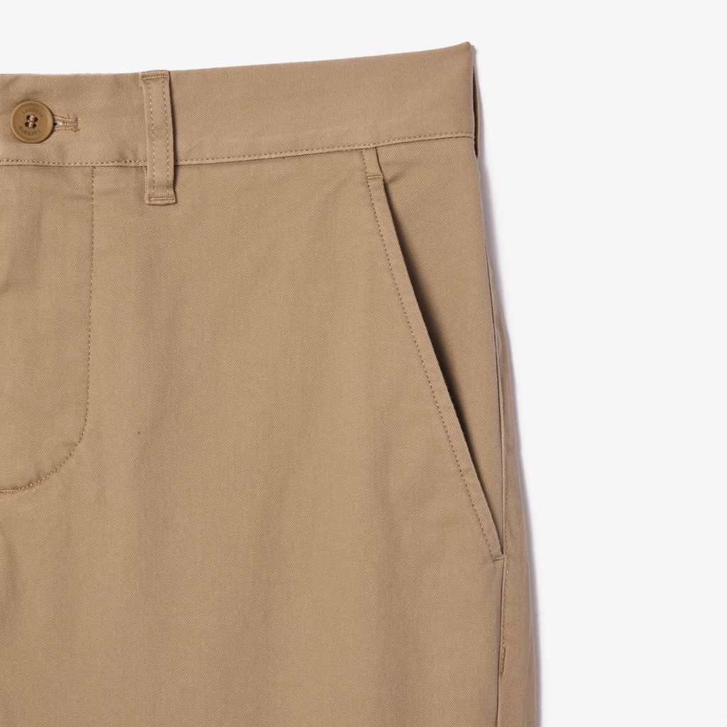 Quần Tây Lacoste Nam Ôm Dáng Chất Liệu Vải Cotton Co Dãn